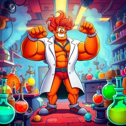 Musclebound Mayhem - Text-based game
