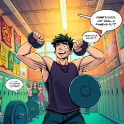Muscle Mania: High School Hero - Text-based game