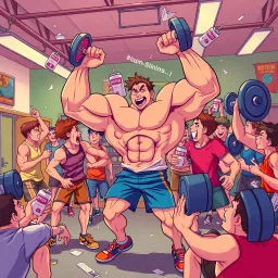 Musclebound Mayhem - Text-based game