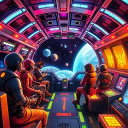 Space Pirates of Infinity Arcade - Text-based game