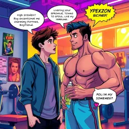 Musclebound Love - Text-based game