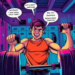 Musclebound Affection - Text-based game