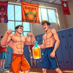 Musclebound Affection - Text-based game