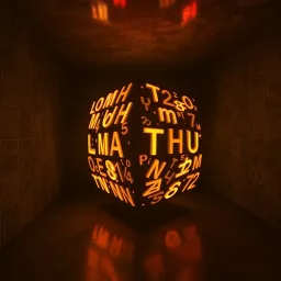 Spinning Math Cube Escape - Text-based game