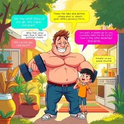 Musclebound Dad - Text-based game