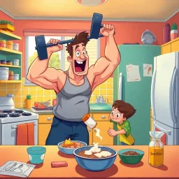 Muscle Mayhem: The Protein Chronicles - Text-based game