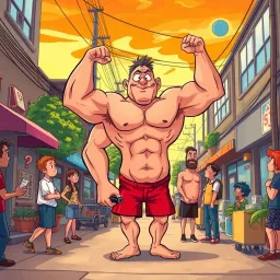 Musclebound Madness - Text-based game
