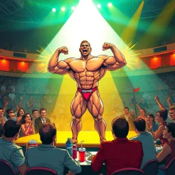 Musclebound Mayhem - Text-based game