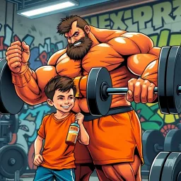 Muscle Madness: Father-Son Gains - Text-based game