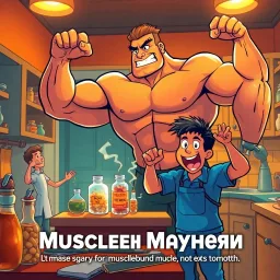 Musclebound Mayhem - Text-based game