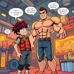 Musclebound Madness - Text-based game