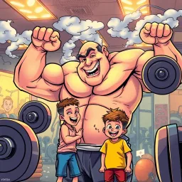 Musclebound Mayhem - Text-based game