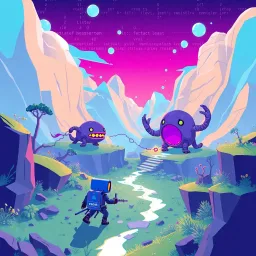 Neat World: Code Quest - Text-based game