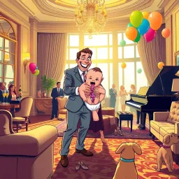 Billionaire Baby Blues - Text-based game