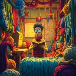 KnitQuest: The Over/Under Chronicles - Text-based game