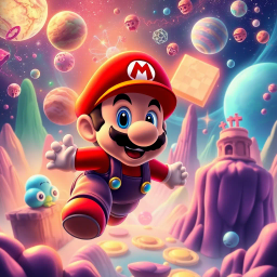 Luminous Odyssey: Mario's Quantum Quest - Text-based game