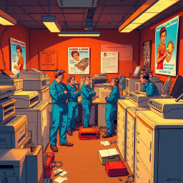 Copier Chronicles: The Repairman's War Stories - Text-based game