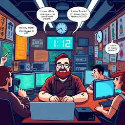 Kernel Chaos: The Great Merge - Text-based game