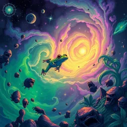 Cosmic Frog Adventure - Text-based game