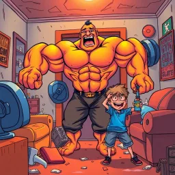 Musclebound Madness - Text-based game
