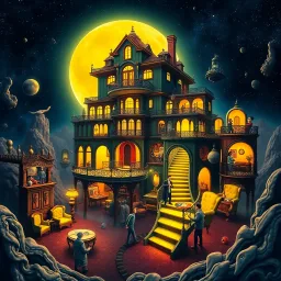 Lunar Manor Madness - Text-based game