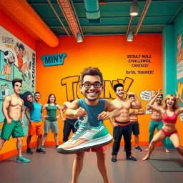 Lift & Laugh: Gym Wars - Text-based game