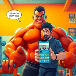 Muscle Mayhem: The Dad Bot Conspiracy - Text-based game
