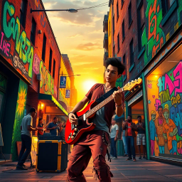 Riff Revolution - Text-based game