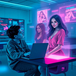 Seduction in Cyberspace - Text-based game