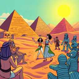 Jup Jup's Dance Remix in the Pyramids - Text-based game