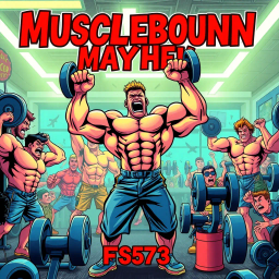 Musclebound Mayhem - Text-based game