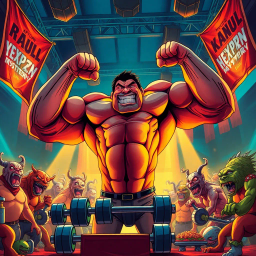 Musclebound Mystery - Text-based game