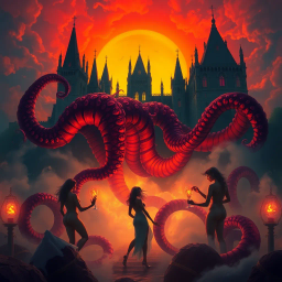 Tentacle Conquest: Castle of Curves - Text-based game