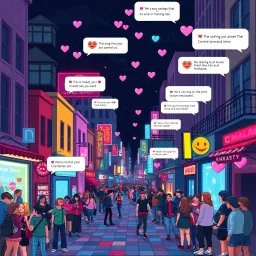 Textual Tango: Love in Pixel Town - Text-based game