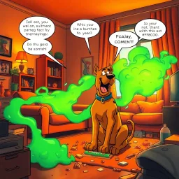 Scooby's Stinky Night - Text-based game