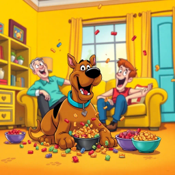 Scooby's Gastronomic Gaffe - Text-based game