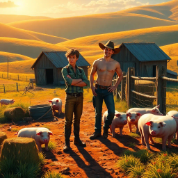 Pigs and Paradise - Text-based game