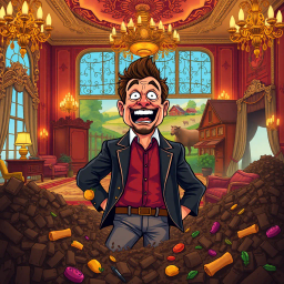 Rich Boy, Poor Choices - Text-based game