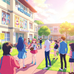 Otaku Academy: Secrets of the Playground - Text-based game