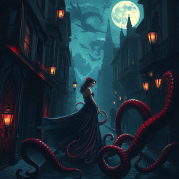 Tentacles in the Night - Text-based game