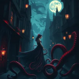 Tentacles in the Night - Text-based game
