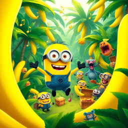 Banana Battle: Minion Melodies - Text-based game