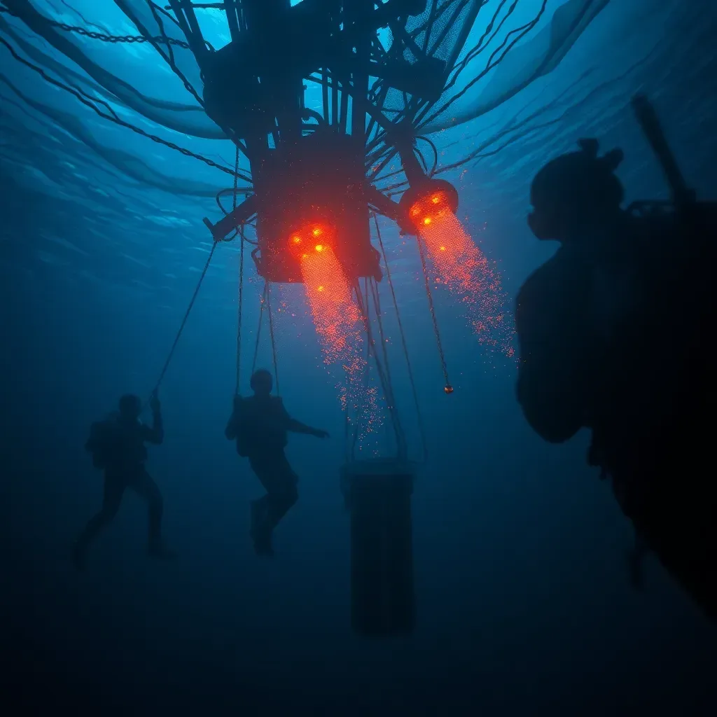 Cable Clash: Underwater Warfare