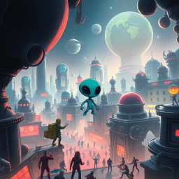 Galactic Outsiders: The Small Ones - Text-based game