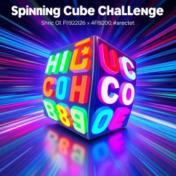 Spinning Cube Challenge - Text-based game