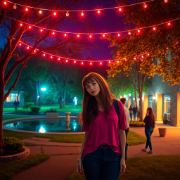 Campus Connection: Secrets of the Night - Text-based game