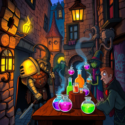 Knightmare Brew - Text-based game