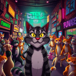 Whisker Wars: The Feline Fight Club - Text-based game