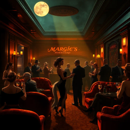 Margie's Moonlit Lounge - Text-based game