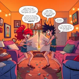 Sisterly Combat: Home Turf Showdown - Text-based game